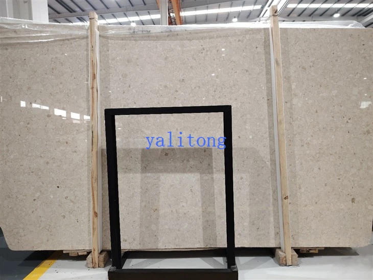 몽타주 베이지 대리석 슬라브 및 타일