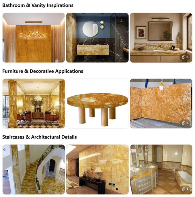 Giallo siena marble tiles Giallo siena marble tiles