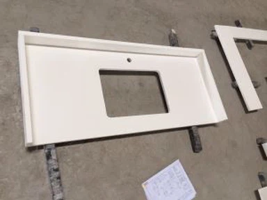 화이트 쿼츠 주방 카운터 탑스, 주방 조리대, 화장대, 작업대 및 복합 조리대