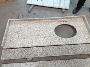 화이트 페튜니아 화강암 욕실 베니 티 탑스