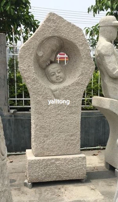 자연적인 분할 돌 조각