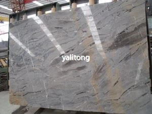 북극의 회색 대리석 슬라브