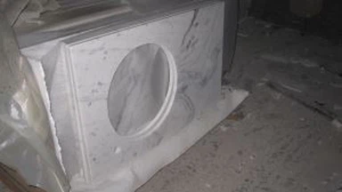 광시 화이트 중국 대리석 허영 상단