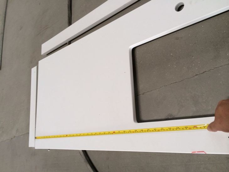 White Quartz Table Top Kitchen