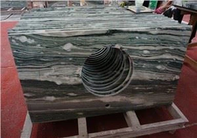 녹색 그리스 대리석 Cipollino 화장대 상판