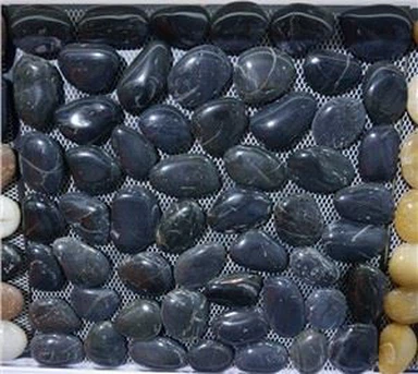 모자이크 타일 페블 블랙