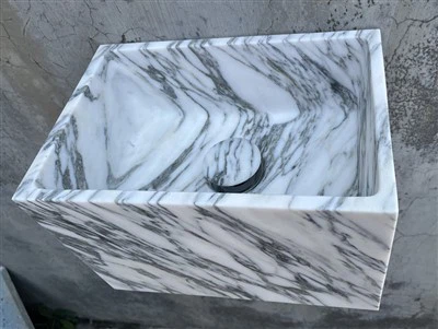 아라베스카토 대리석 벽걸이 세면대 300mm