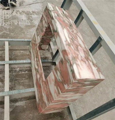 노르웨이 붉은 대리석 세면대 상판